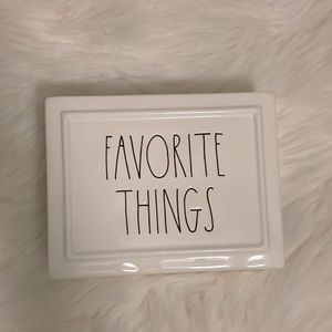 Rae Dunn 'FAVORITE THINGS' Jewelry Box